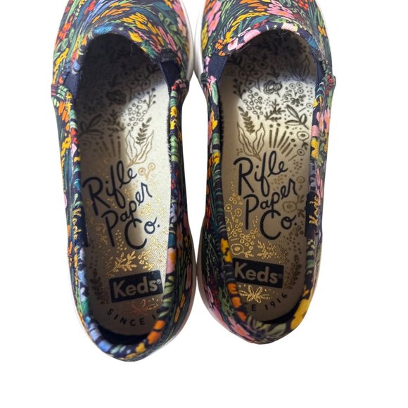 Keds X Rifle Paper Co. Womens Floral Slip-On Sneakers Size 6.5W NEW - Picture 5 of 7